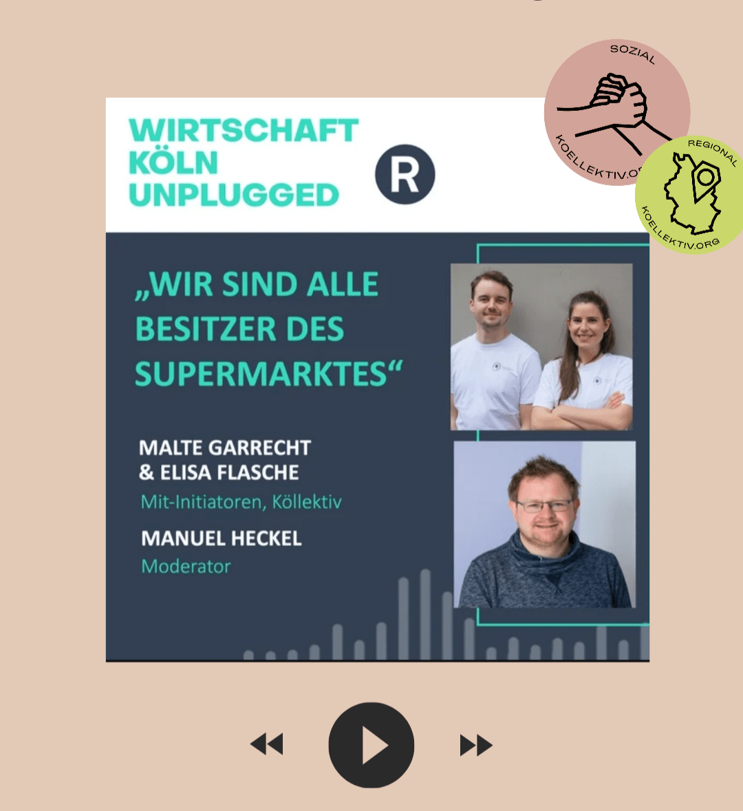 You are currently viewing köllektiv zu Gast beim Podcast „Wirtschaft Köln Unplugged“
