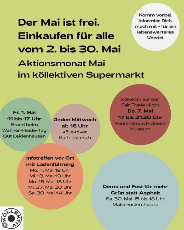 Mehr über den Artikel erfahren SONNEMONAT MAI und Einkaufen für alle!